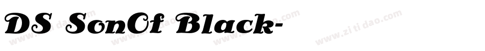 DS SonOf Black字体转换